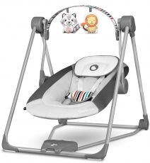 Шезлонг - электрокачель Lionelo Otto Cozy Grey